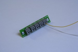 Lighting connector block for LED light engine arrays